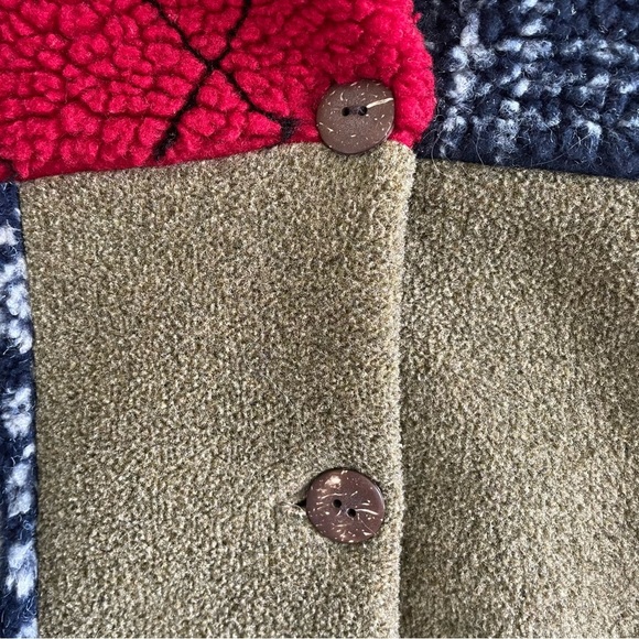 Robert Scott Women's Patchwork Fleece Jacket Size Medium - Picture 4 of 13